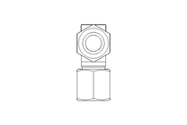 Threaded elbow connector LL 6/6 1.4571