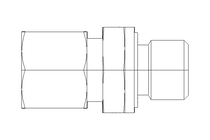 Raccord de tube L 8 G1/4" 1.4571 DIN2353