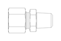 Raccordo a vite per tubo L 10 NPT1/4" A2