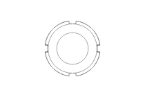 Slotted nut F DN25 1.4301 DIN11851