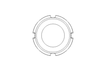 Slotted nut F DN25 1.4301 DIN11851