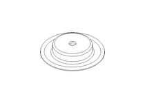 Membrane/diaphragm D=34 L/H=6 NBR