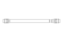 Eje articulado D=32 L1=600 L2=680