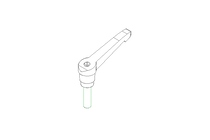 Clamping lever K adjustable M8x30