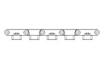 Flush-grid belt FTDP1000XLG B= 85