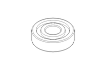 Deep groove ball bearing 6303 RS 17x47