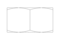 Hexagon nut M20x1.5 St-Zn DIN934