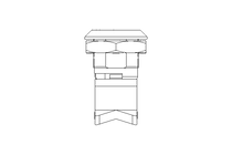 Drehriegel mit Zunge H32