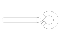 EYELET BOLT         M 6X 40 A2