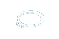 Tear-off ring 17x1 1.4122 DIN471