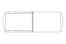 Grooved dowel pin ISO8741 4x12 A2