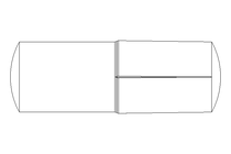 Grooved dowel pin ISO8741 4x12 A2