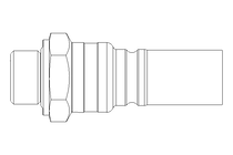 Nippel G3/8" aussen Niro/FPM