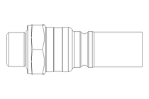 Nippel G3/8" aussen Niro/FPM