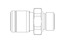 Conexao roscada G1/8 D=6 (inox)