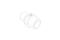 Conector roscado p/ tubos L 10 G1/4"