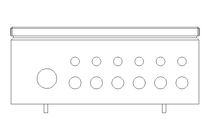 Caixa de bornes 220x120x90 inox