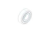 Deep groove ball bearing 6306 2RS1 30x72