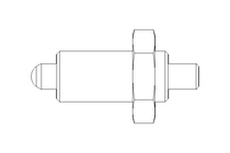 Rastbolzen D5 M10x1 Niro