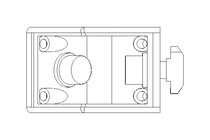 Conector 45° 30x30 para perfil