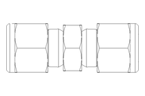 Raccord de tube 8/8 Niro