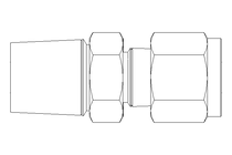 Pipe screw connector 6 G3/8"