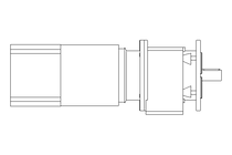 Stirnradgetriebemotor 2,2kW 92 1/min