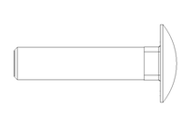 Flachrundschraube M10x45 A2 DIN603