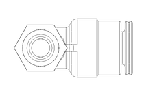 Threaded elbow connector