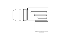 Round plug connector M12 profibus