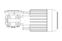 Worm gear motor 0.55kW 74 1/min