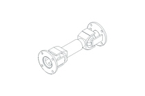 CARDAN SHAFT 25G GREASED L= 250/ 290