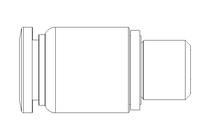 Conexao roscada QS-G1/8L-8-I-K-SA