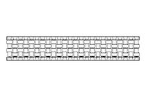 Calha/guia L=252 B=11,5