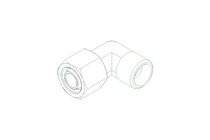 Threaded elbow connector L 10 St ISO8434