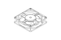 DC axial compact fan