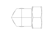 Raccordo a gomito L 42 St ISO8434