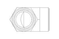 Elbow connector L 28/28 St ISO8434