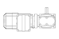 Motor engrenagem sem fim 0,37kW 25 1/min