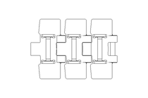 Flat-top chain SSC8811B-3.5IN B=88.9