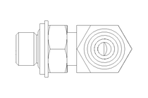 Racor roscado acodado L 6 G1/8" St-Zn