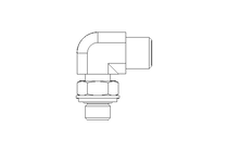 Winkelverschraubung L 6 G1/8" St-Zn