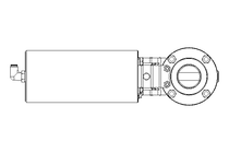 Butterfly valve B DN040 WVM NC E EX