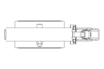 Butterfly valve B DN065 OVO MA H