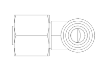 Raccord à vis coudé 8 M14x1,5 1.4571