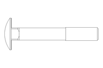 Flachrundschraube M12x80 DIN603