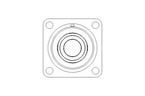 Flange bearing PCF 35/38.9x118