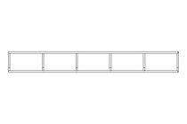 Canaleta grade 60x60x2000 mm