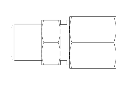 管道螺栓紧固装置 LL 8 R1/8" St-Zn gelbchr.