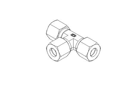 Threaded T-connector L 10/10/10 St-Zn